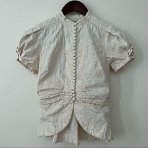 BCBGMaxAzria Victorian Top 0/XS